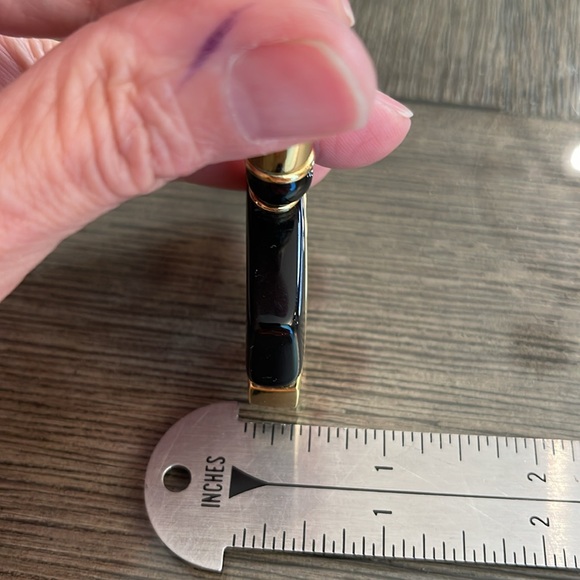 Vintage 1987 Avon “Modern Elegance” Black & Gold Tubular Necklace - Picture 12 of 16